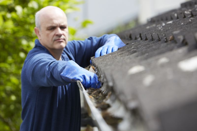 Safe gutter cleaning practices